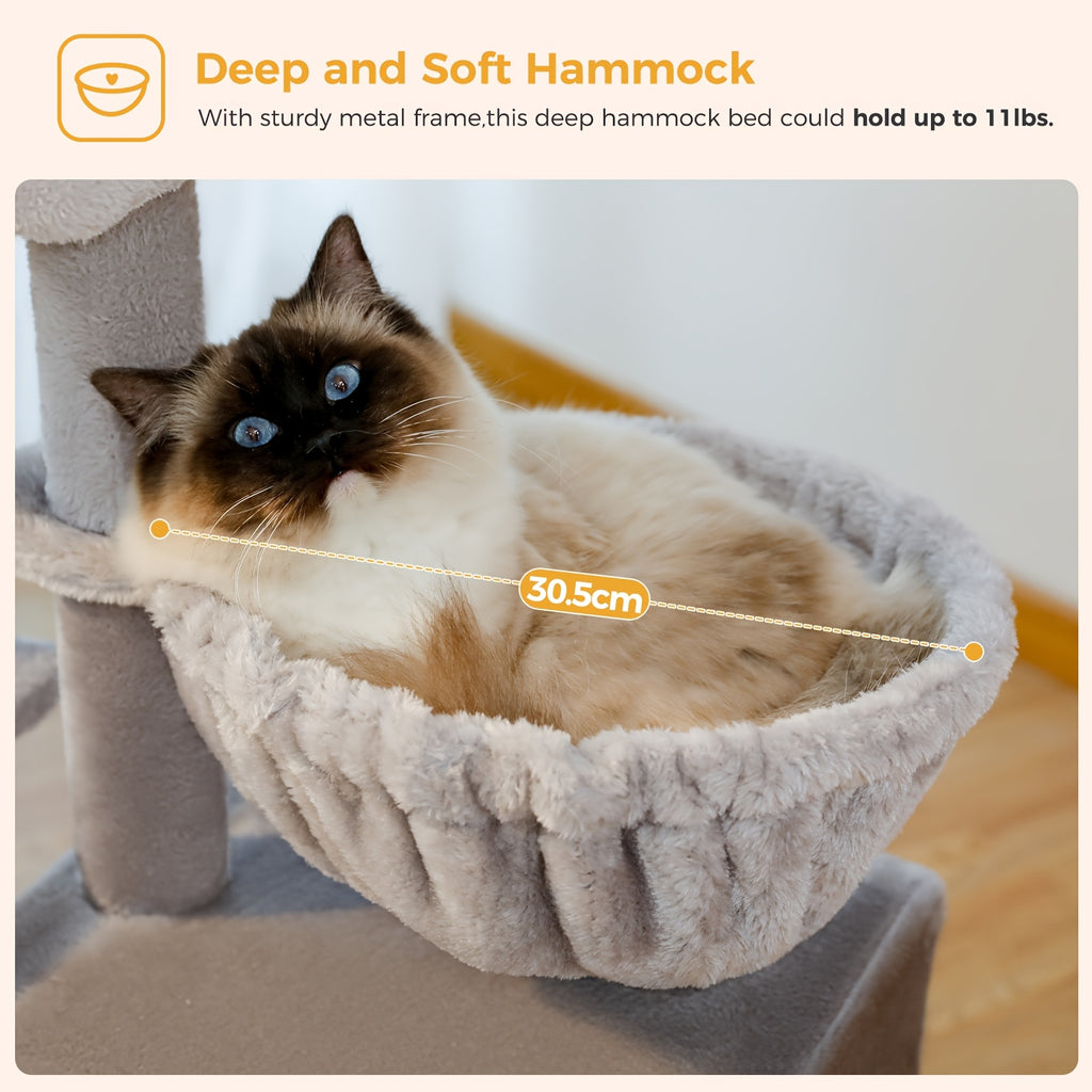 Katzen-Kratzbaum, Beige Farbe für Zuhause – Detailansicht 17