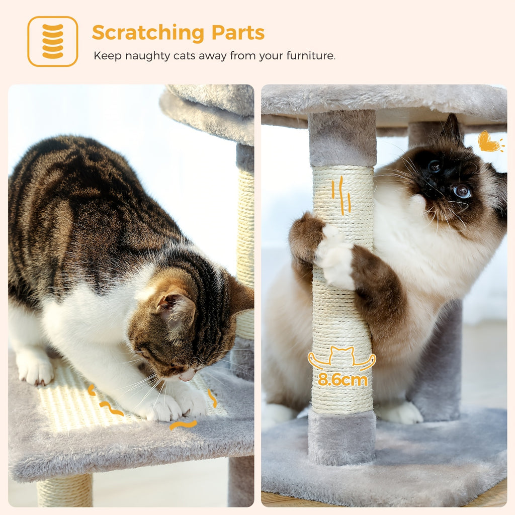 Katzen-Kratzbaum, Beige Farbe für Zuhause – Detailansicht 18