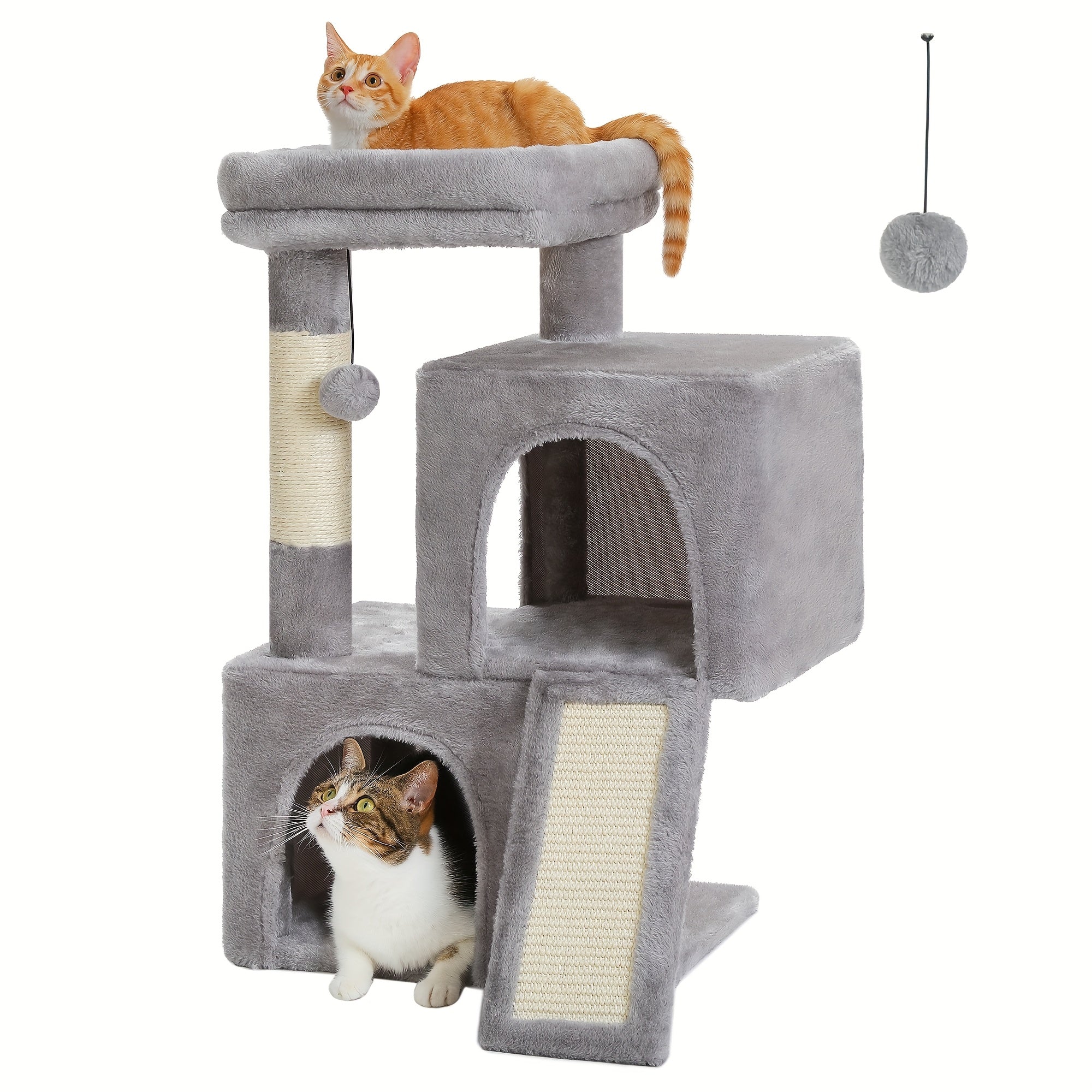 Katzen-Kratzbaum, Beige Farbe für Zuhause und Haustiere – Detailansicht 13