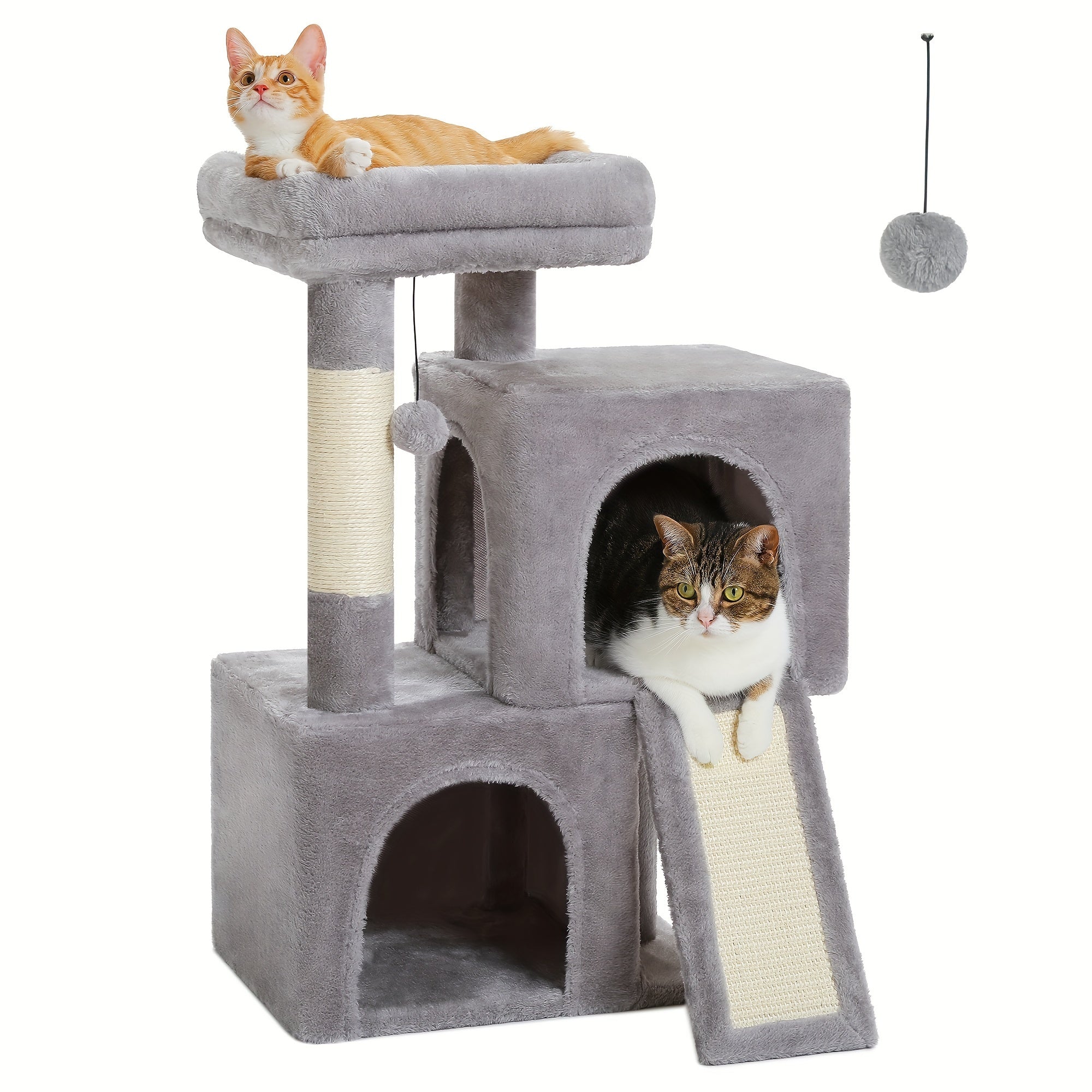 Katzen-Kratzbaum, Beige Farbe für Zuhause und Haustiere – Detailansicht 14