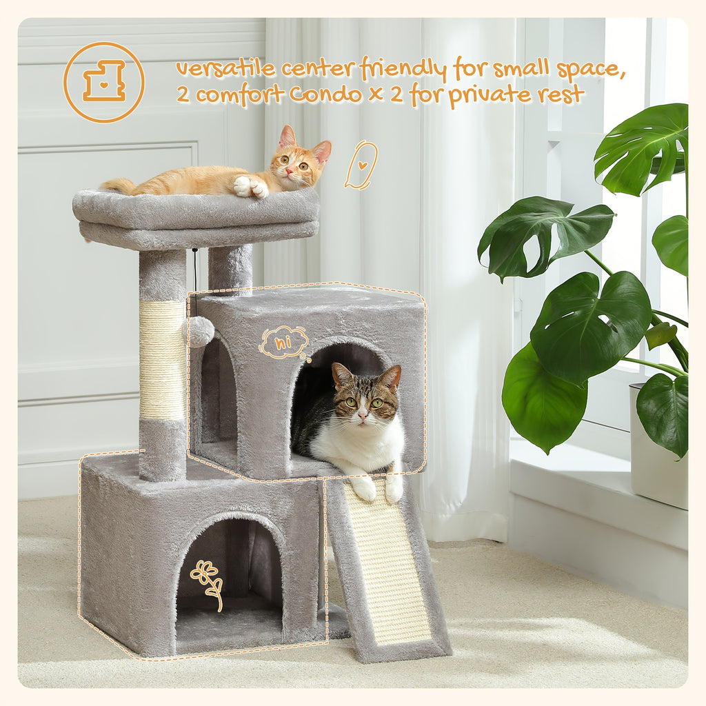 Katzen-Kratzbaum, Beige Farbe für Zuhause und Haustiere – Detailansicht 17