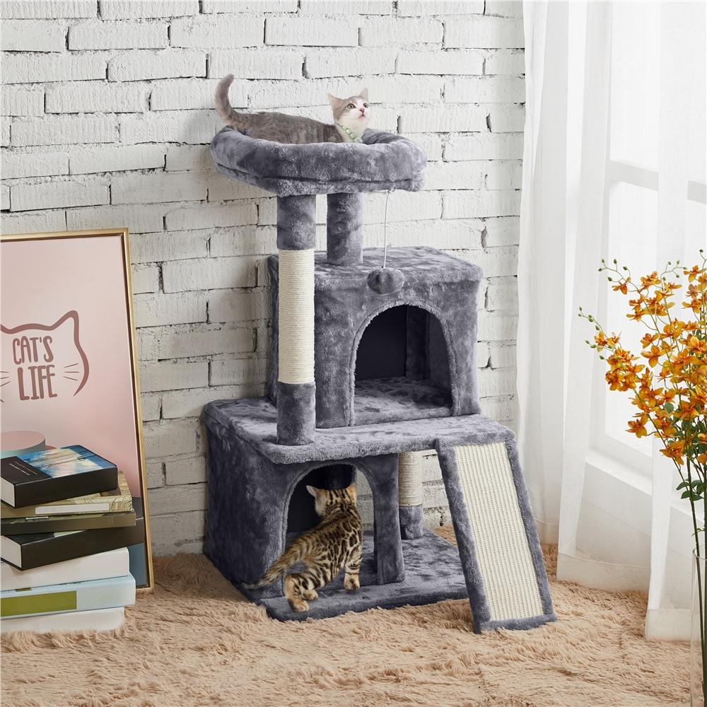 Katzen-Kratzbaum, Beige für Haustiere und Zuhause – Hauptansicht