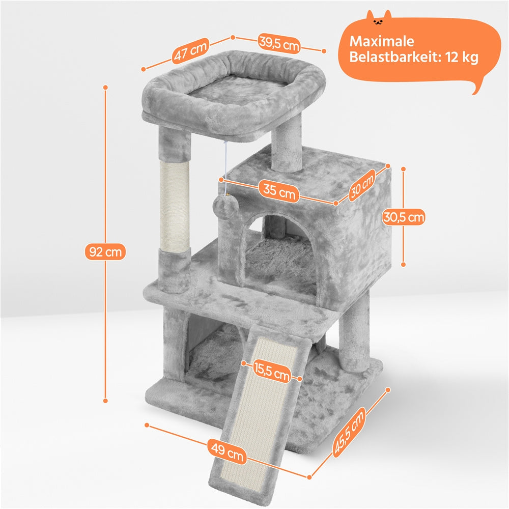 Katzen-Kratzbaum, Beige für Haustiere und Zuhause – Detailansicht 9