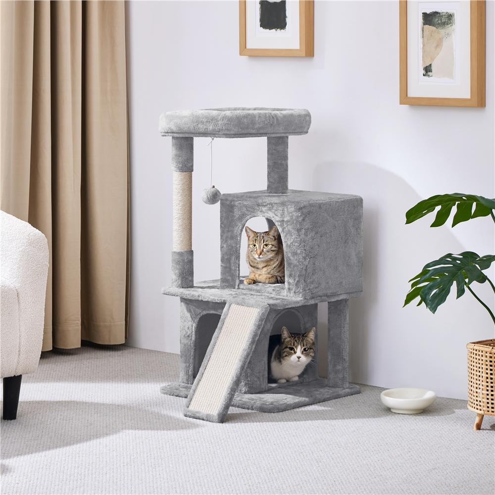 Katzen-Kratzbaum, Beige für Haustiere und Zuhause – Detailansicht 13