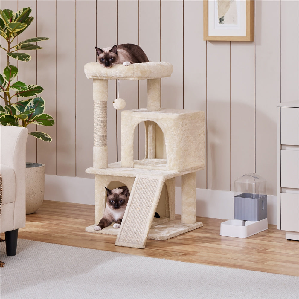 Katzen-Kratzbaum, Beige für Haustiere und Zuhause – Detailansicht 15