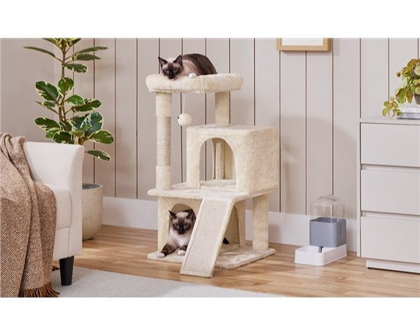 Katzen-Kratzbaum, Beige für Haustiere und Zuhause – Detailansicht 28