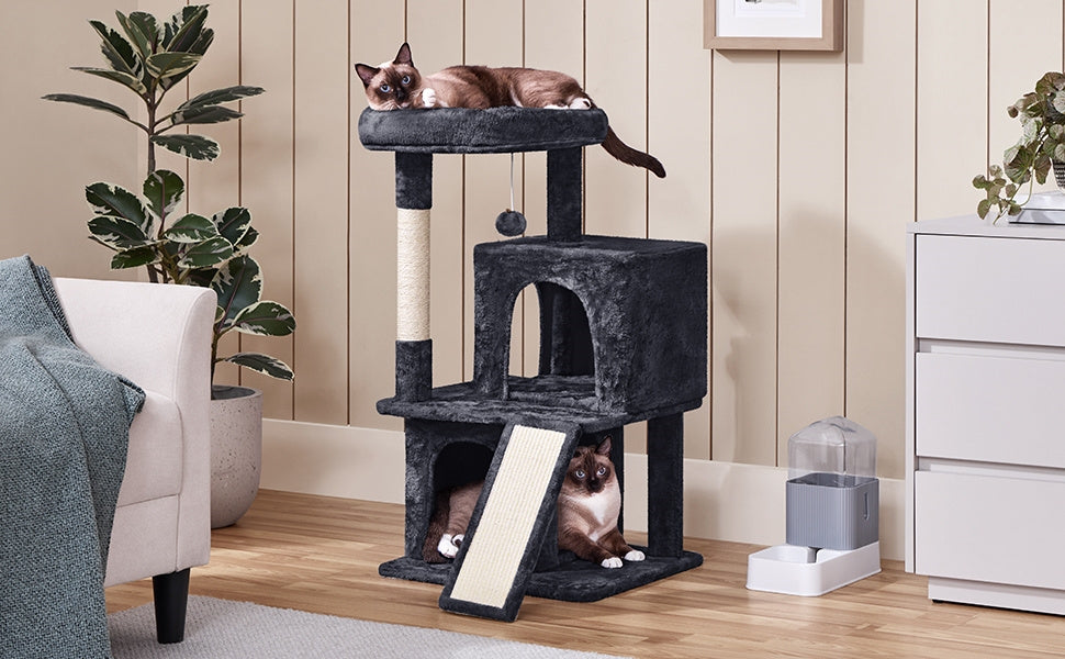 Katzen-Kratzbaum, Beige für Haustiere und Zuhause – Detailansicht 30