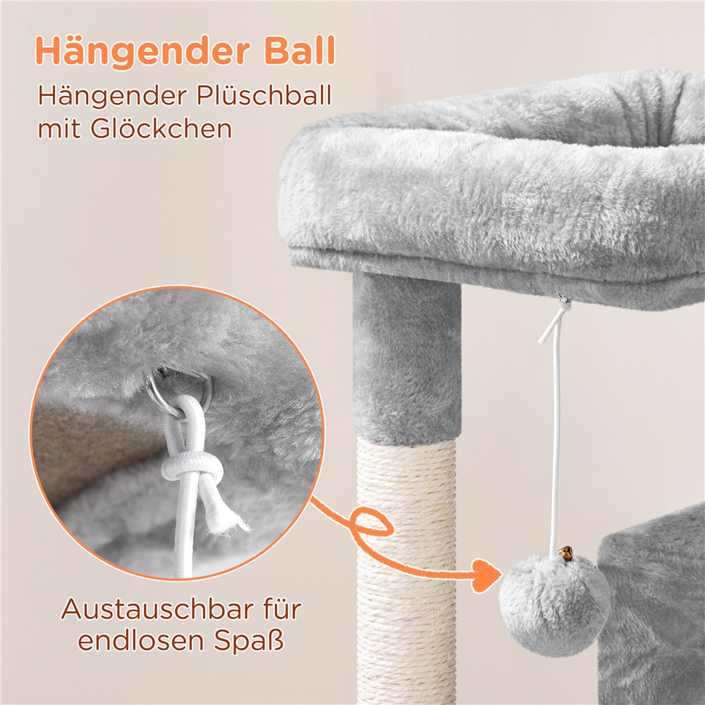 Katzen-Kratzbaum, Beige für Haustiere und Zuhause – Detailansicht 32