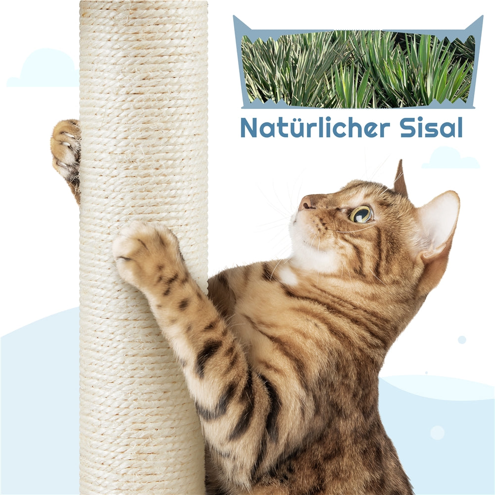 Katzen-Kratzbaum, Blau für Haustiere und Zuhause – Detailansicht 11