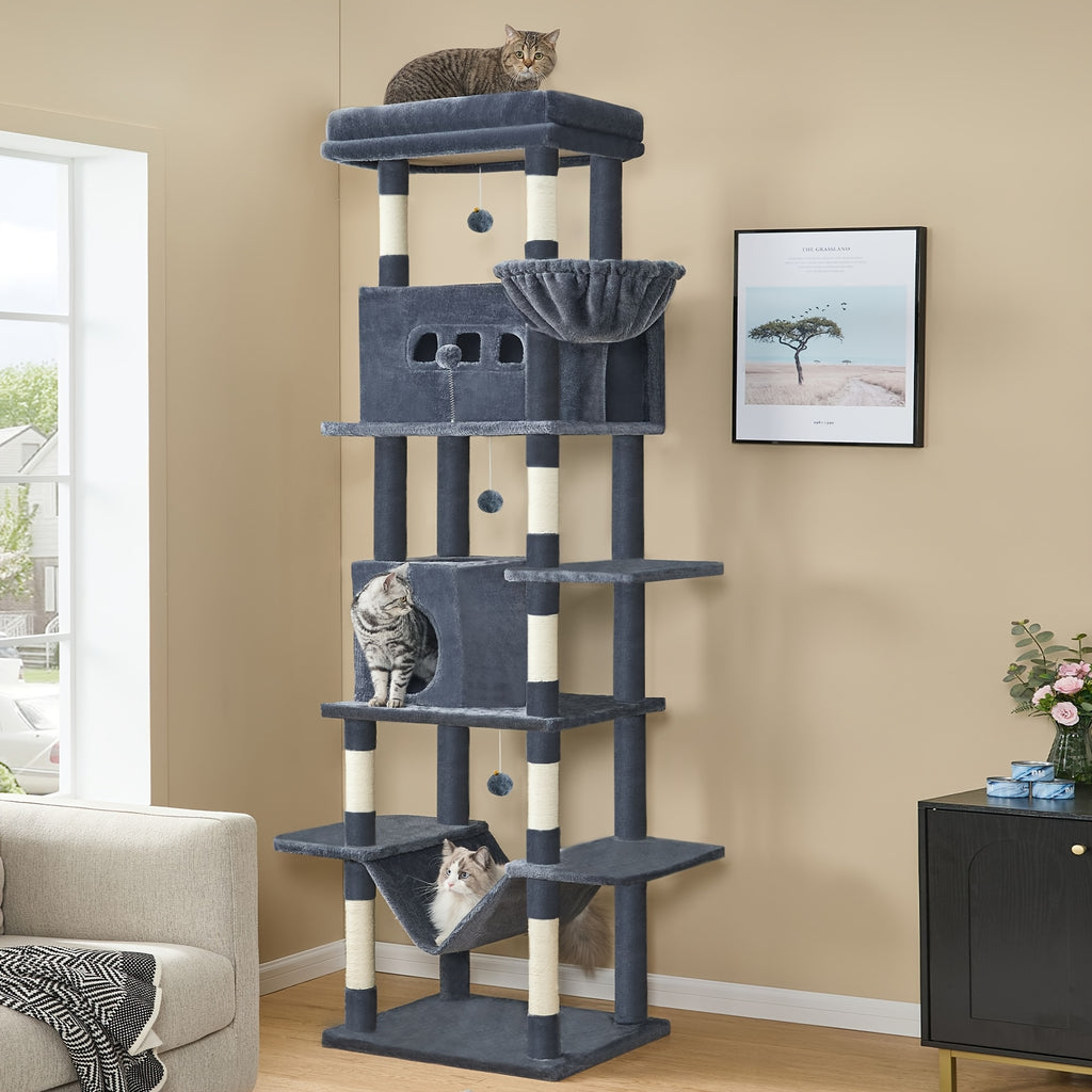 Katzen-Kratzbaum, Dunkelgrau für Zuhause – Detailansicht 5
