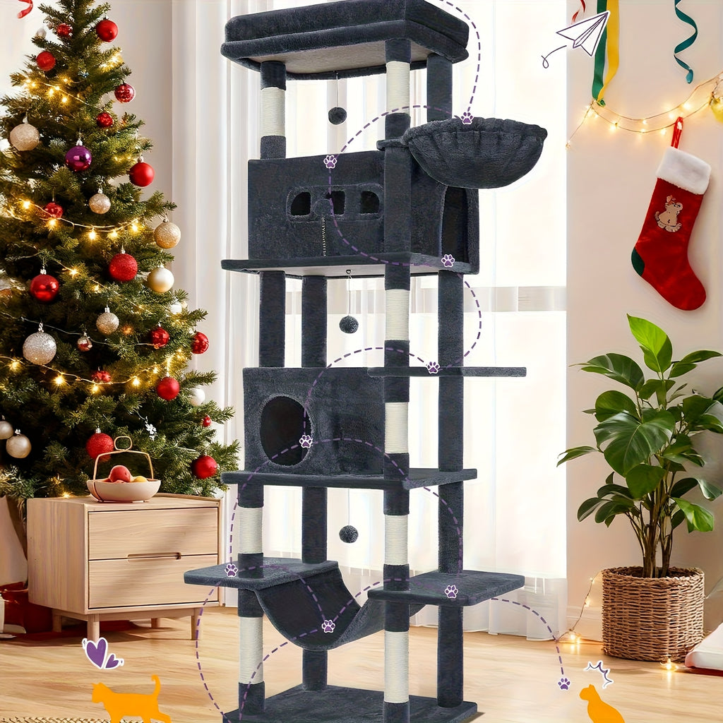 Katzen-Kratzbaum, Dunkelgrau für Zuhause – Detailansicht 11