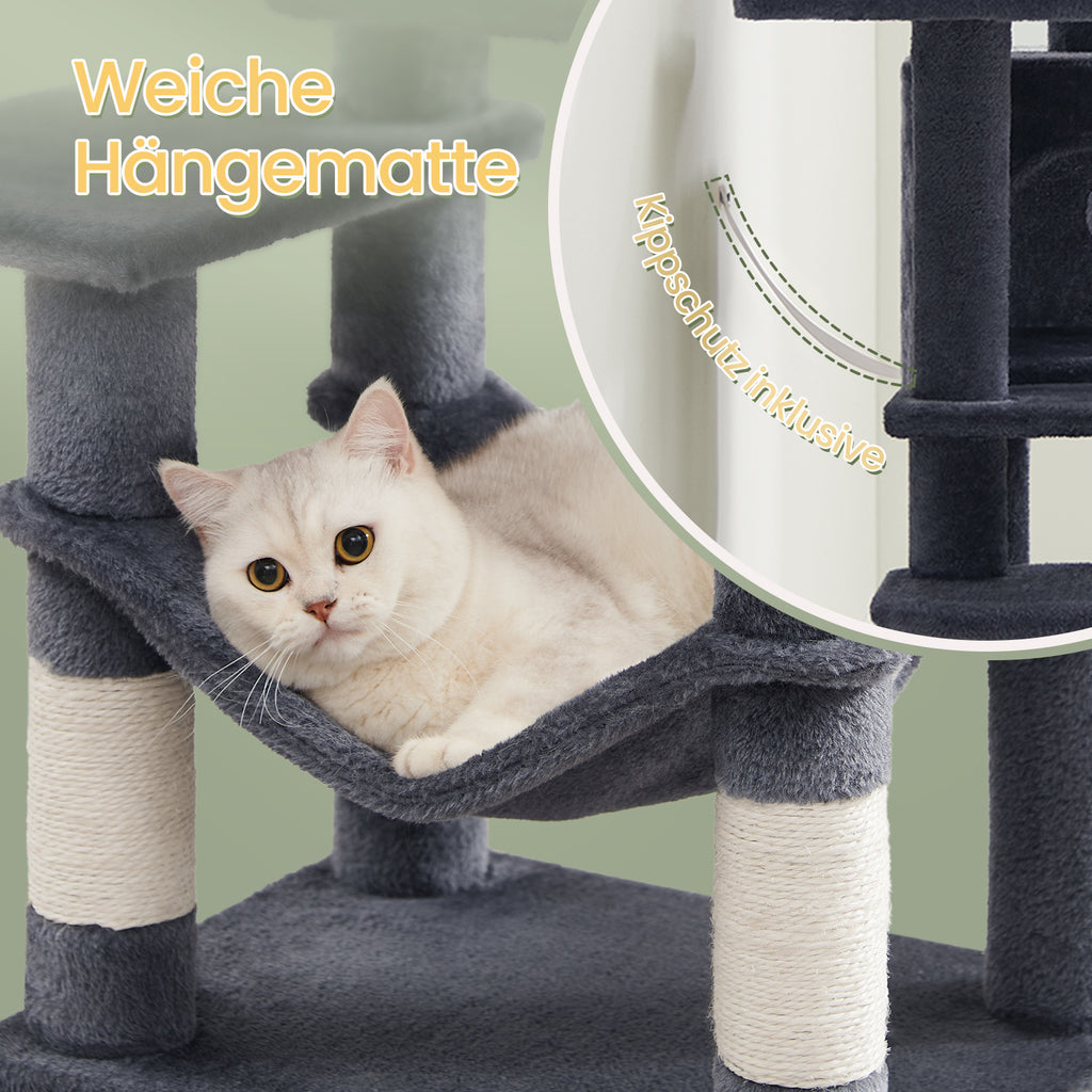 Katzen-Kratzbaum, Hängematte und 4 Kratzstämmen für Zuhause – Detailansicht 5