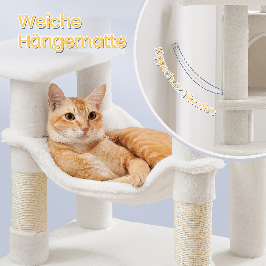 Katzen-Kratzbaum, Hängematte und 4 Kratzstämmen für Zuhause – Detailansicht 9