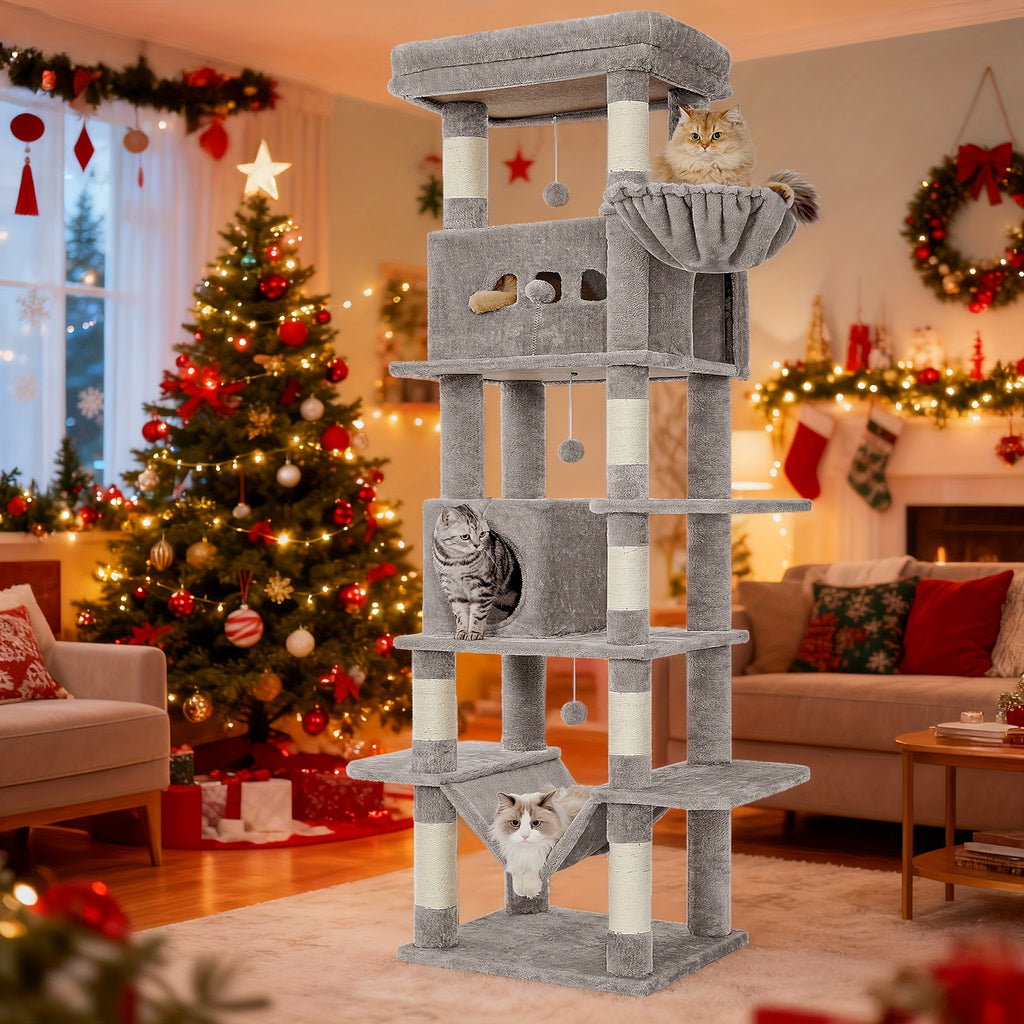 Katzen-Kratzbaum, Kamel für Haustiere und große Katzen – Hauptansicht