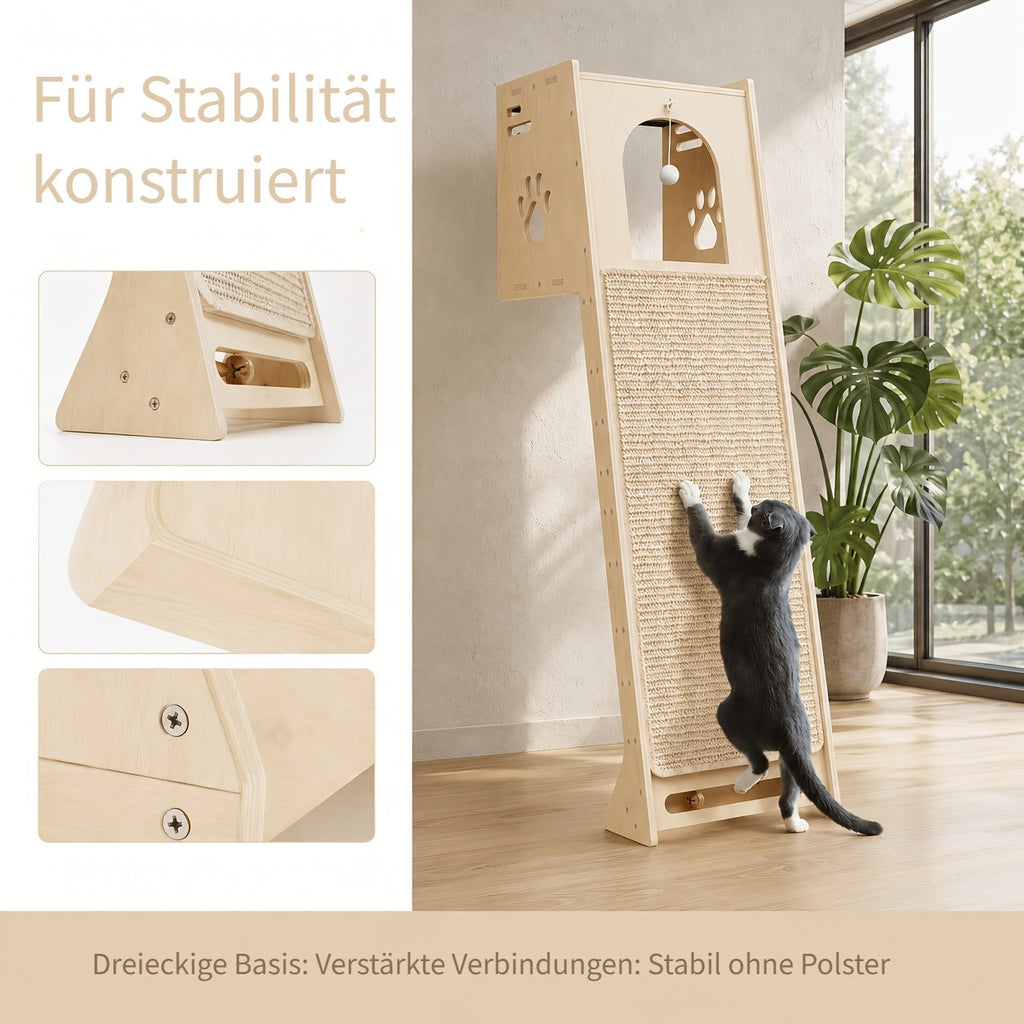 Katzen-Kratzbaum, Katzenwarte für Zuhause und Wohnzimmer – Detailansicht 9