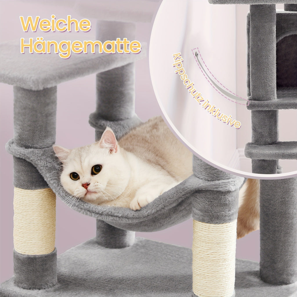 Katzen-Kratzbaum, Milchkaffee Farbe für Haustiere und Zuhause – Detailansicht 7