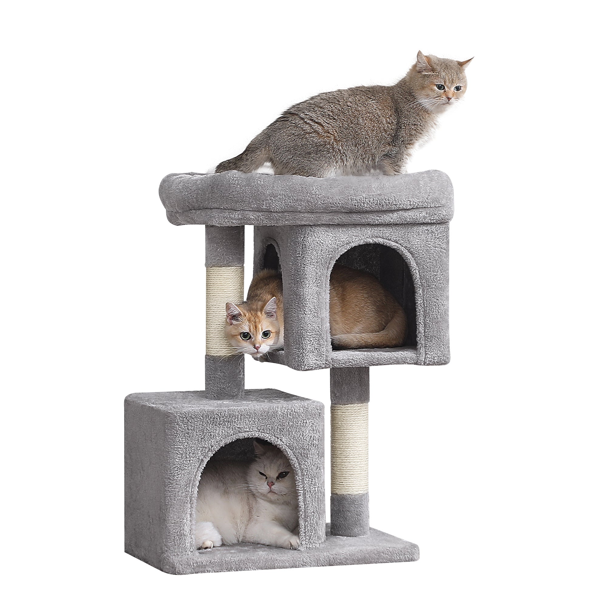 Katzen-Kratzbaum, rauchgrau für Haustiere – Detailansicht 9