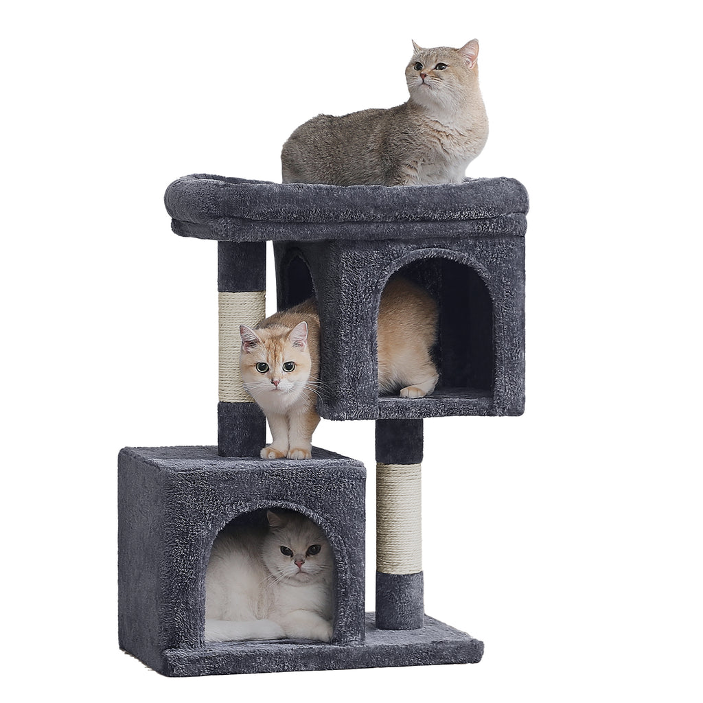 Katzen-Kratzbaum, rauchgrau für Haustiere – Detailansicht 16