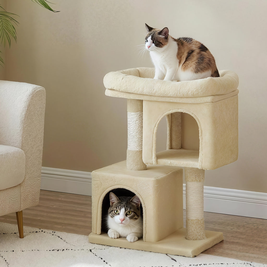 Katzen-Kratzbaum, rauchgrau für Haustiere – Detailansicht 18
