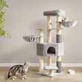 Katzen-Kratzbaum, Taubengrau + Cremeweiß für Haustiere und Zuhause – Detailansicht 8