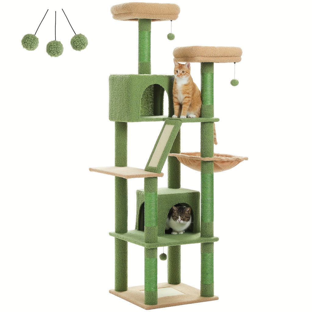 Katzen-Kratzbaum, Tief Grau für Haustiere – Detailansicht 2