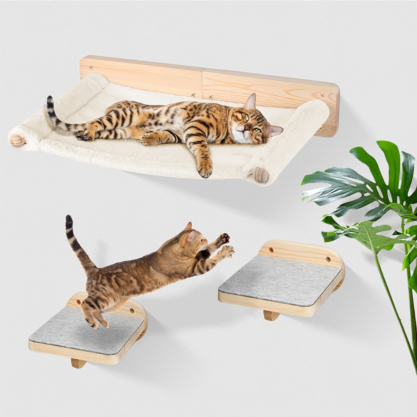 Katzen-Kratzbaum, Wood für Schlafzimmer und Bett – Detailansicht 3