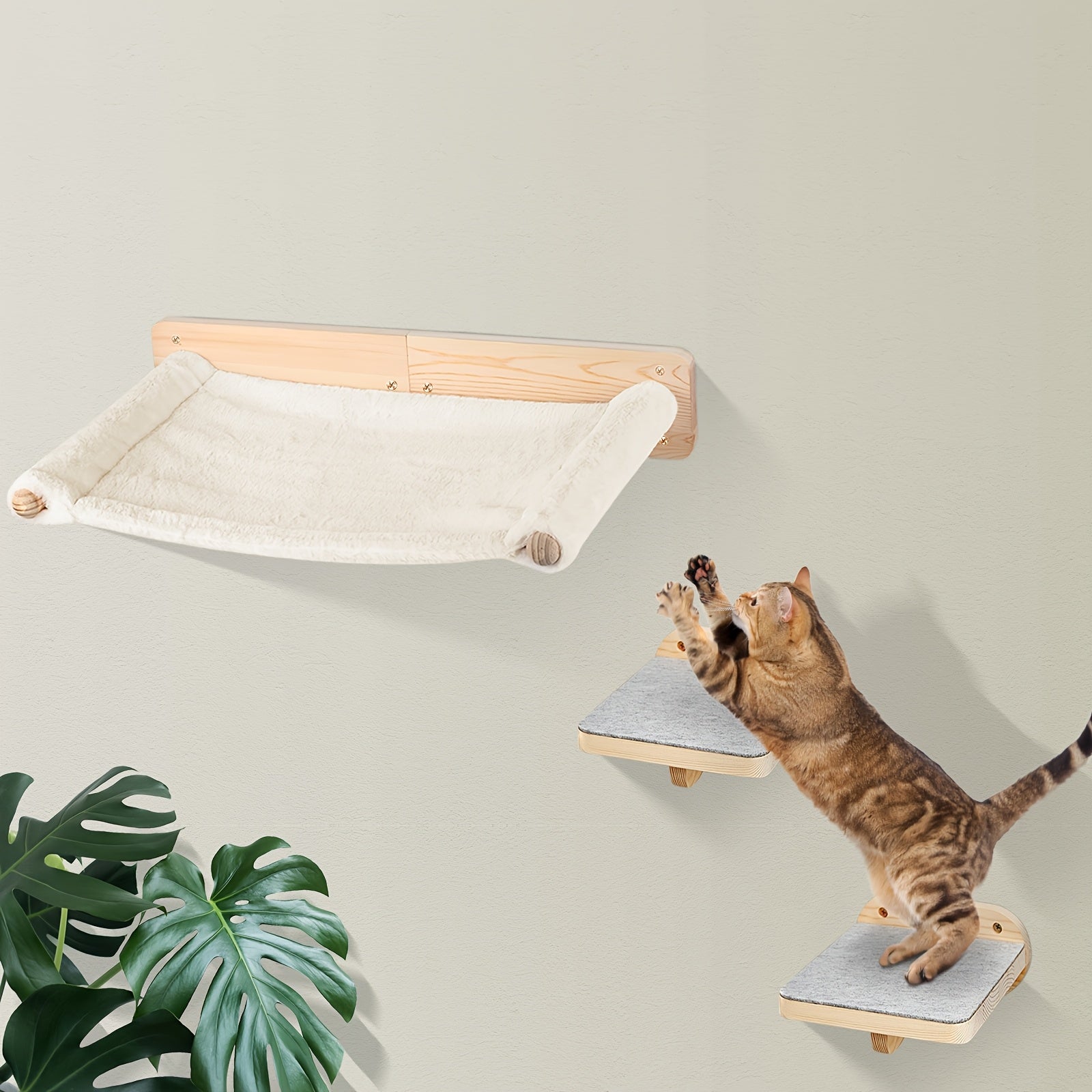 Katzen-Kratzbaum, Wood für Schlafzimmer und Bett – Detailansicht 5