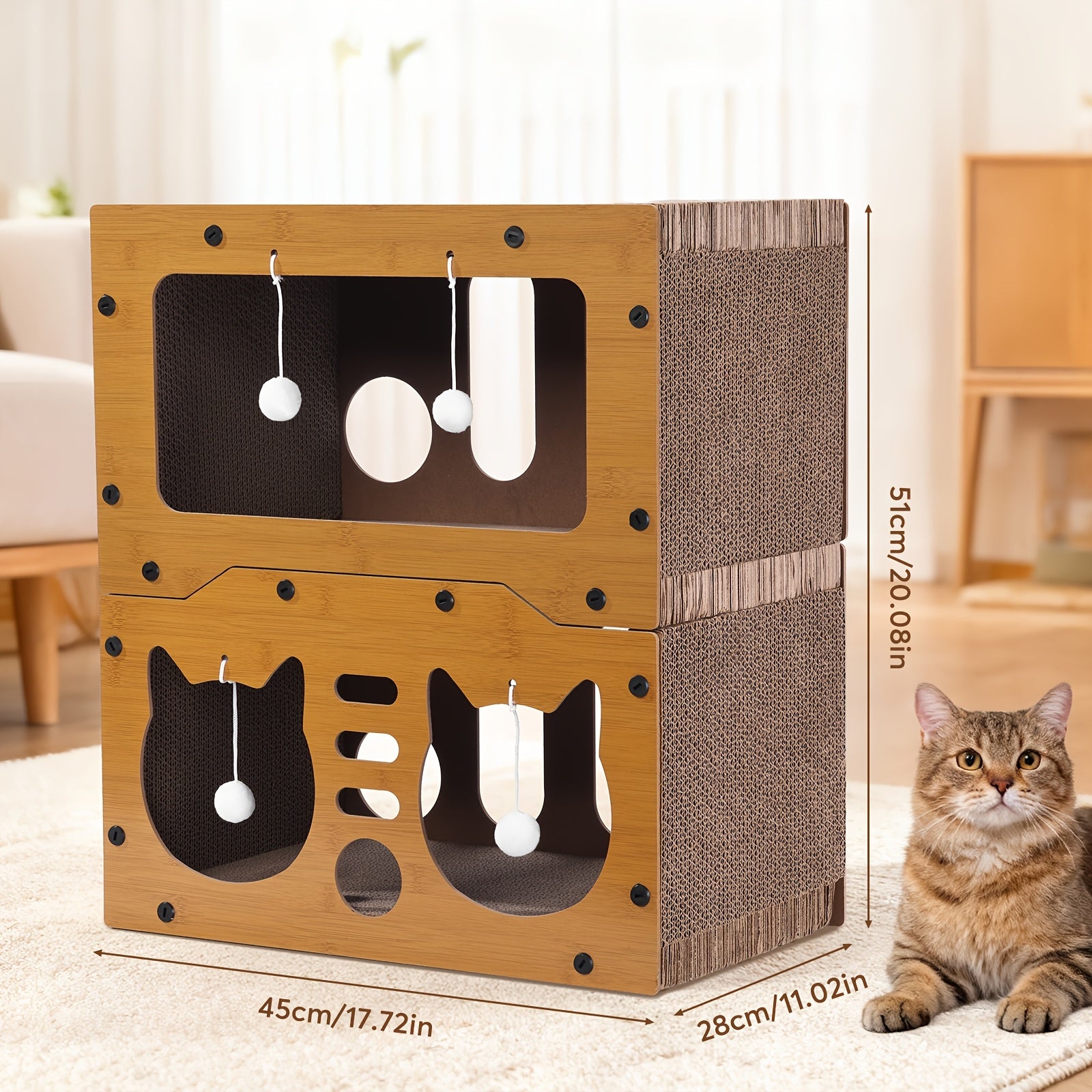 Katzen-Kratzbrett, 11 kg für Schlafzimmer und Bett – Detailansicht 4