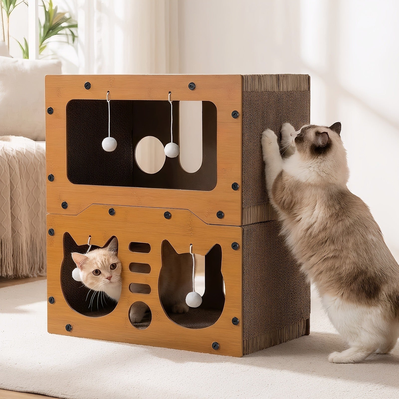 Katzen-Kratzbrett, 11 kg für Schlafzimmer und Bett – Detailansicht 17