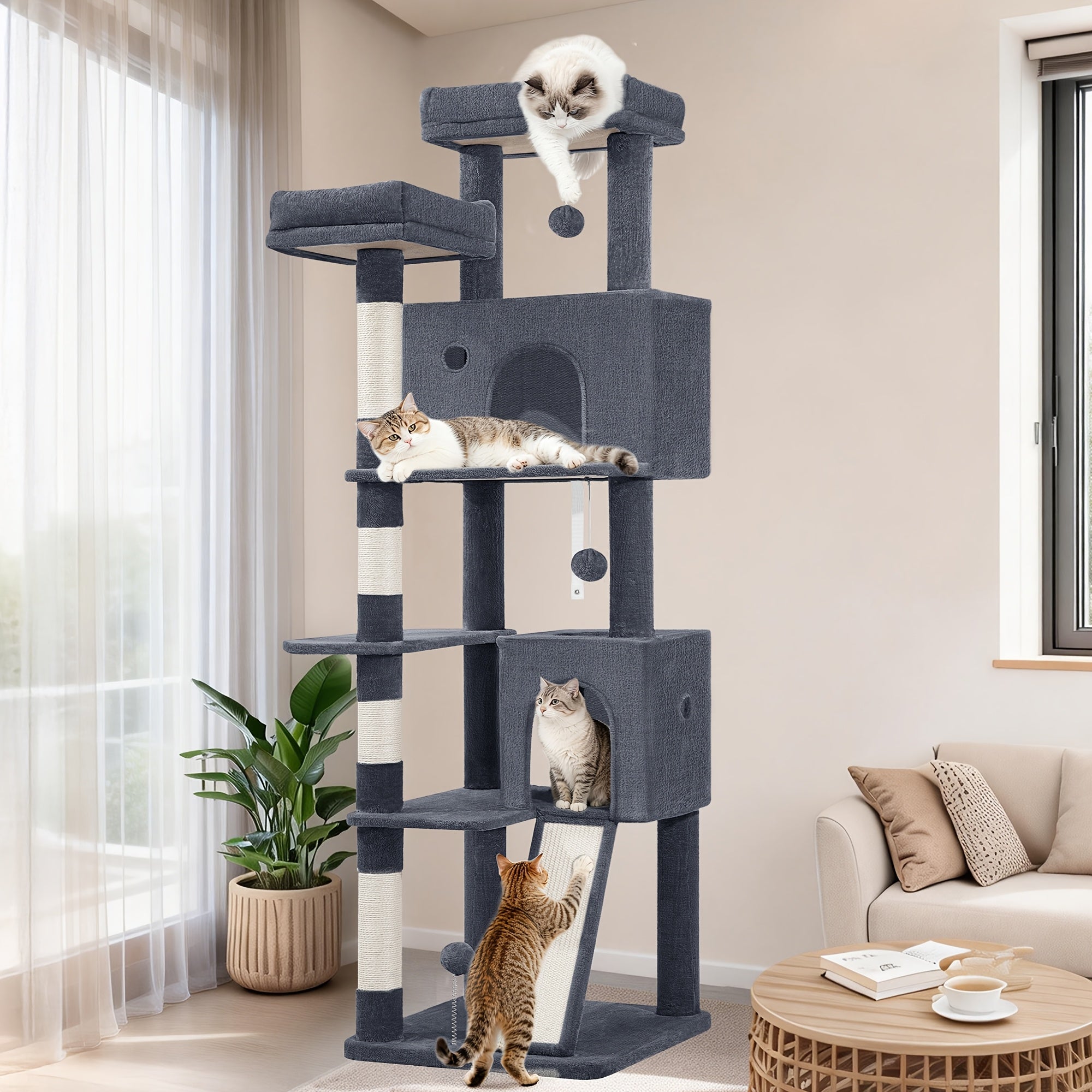 Katzen-Kratzbrett, 178cm für Haustiere und Zuhause – Hauptansicht