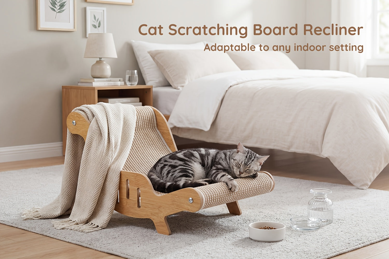 Katzen-Kratzsofa, Katzenkratzschrauber senden für Schlafzimmer und erholsamen Schlaf – Detailansicht 8