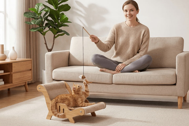 Katzen-Kratzsofa, Katzenkratzschrauber senden für Schlafzimmer und erholsamen Schlaf – Detailansicht 12