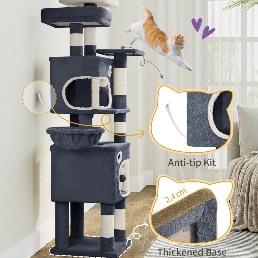 Katzenbaum, 159 cm für Haustiere und Zuhause – Detailansicht 7