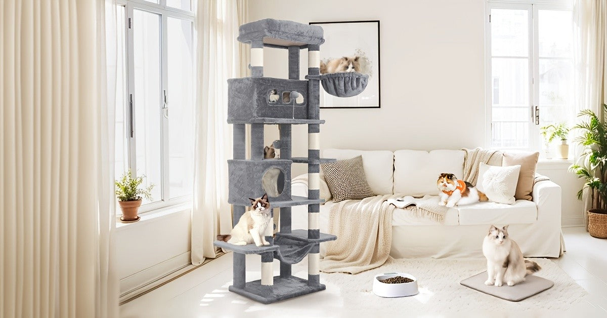 Katzenbaum für Innen, 170 cm für Haustiere und Zuhause – Detailansicht 14