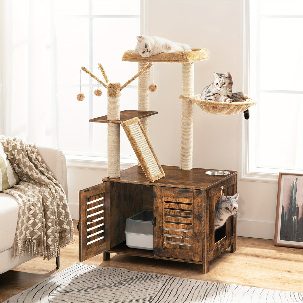 Katzenbaum, Holz für Haustiere und Zuhause – Detailansicht 4