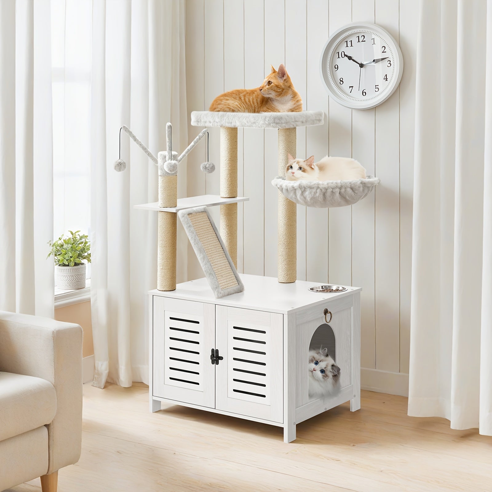 Katzenbaum, Holz für Haustiere und Zuhause – Detailansicht 9
