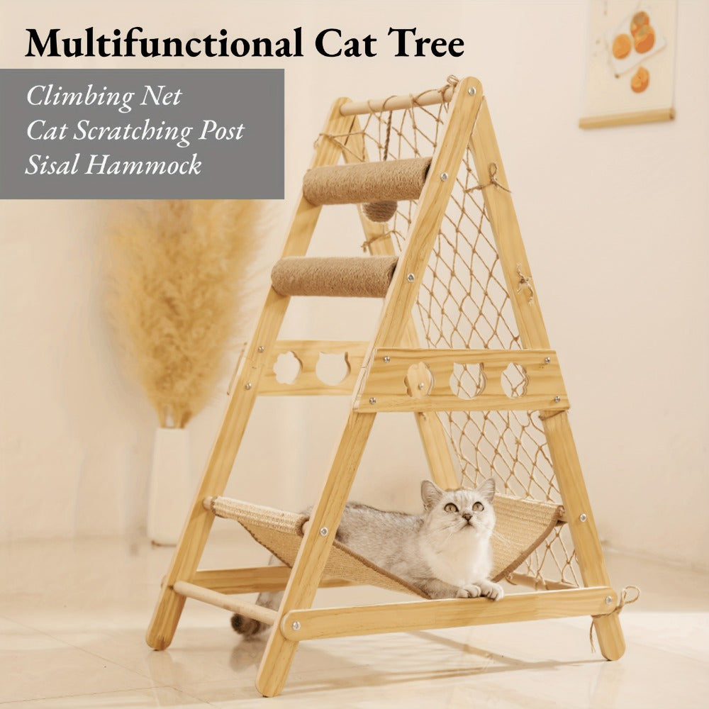 Katzenbaum-Turm für Innenräume, Wie im Bild gezeigt für Schlafzimmer und Bett – Detailansicht 6