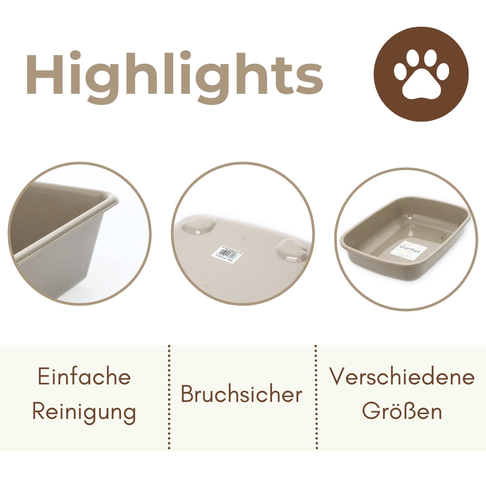 Katzenklo ohne Deckel, Mittel für Haustiere und Zuhause – Detailansicht 3