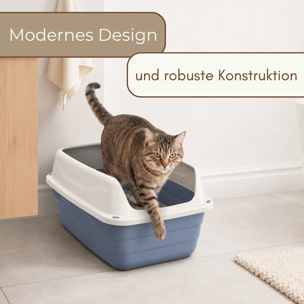 Katzenklo XXL, Katzentoilette mit XXL Rand für Haustiere und Zuhause – Detailansicht 7