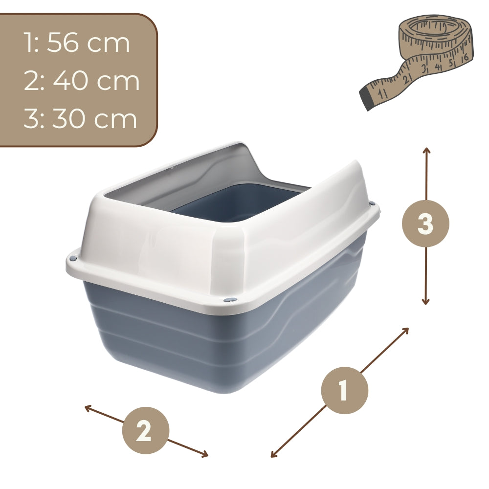 Katzenklo XXL, Katzentoilette mit XXL Rand für Haustiere und Zuhause – Detailansicht 9