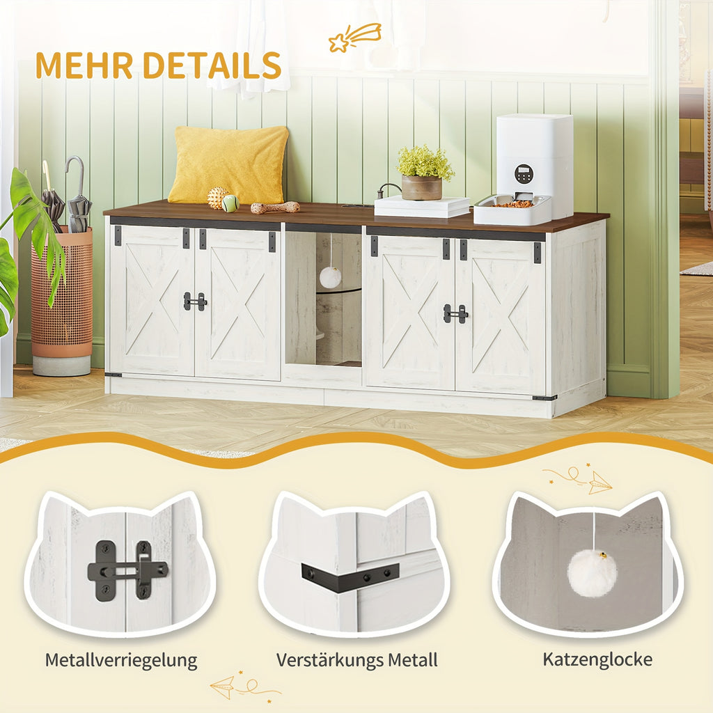 Katzenschrank, 140cm für Haustiere und Zuhause – Detailansicht 6