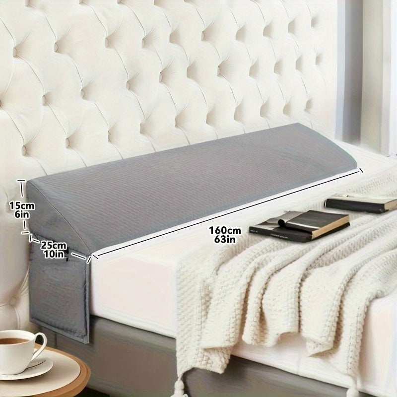Keilkissen, Hellgrau für Schlafzimmer und erholsamen Schlaf – Detailansicht 9