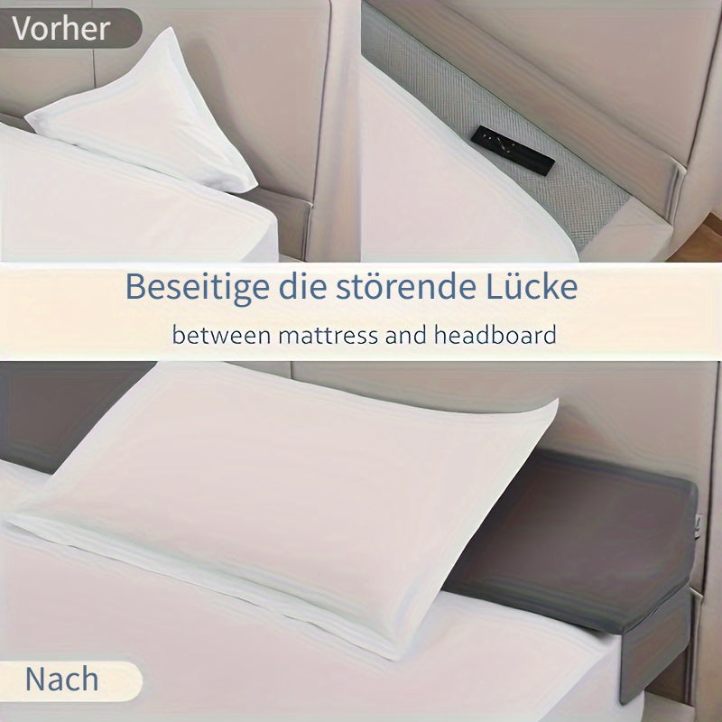 Keilkissen, Hellgrau für Schlafzimmer und erholsamen Schlaf – Detailansicht 15