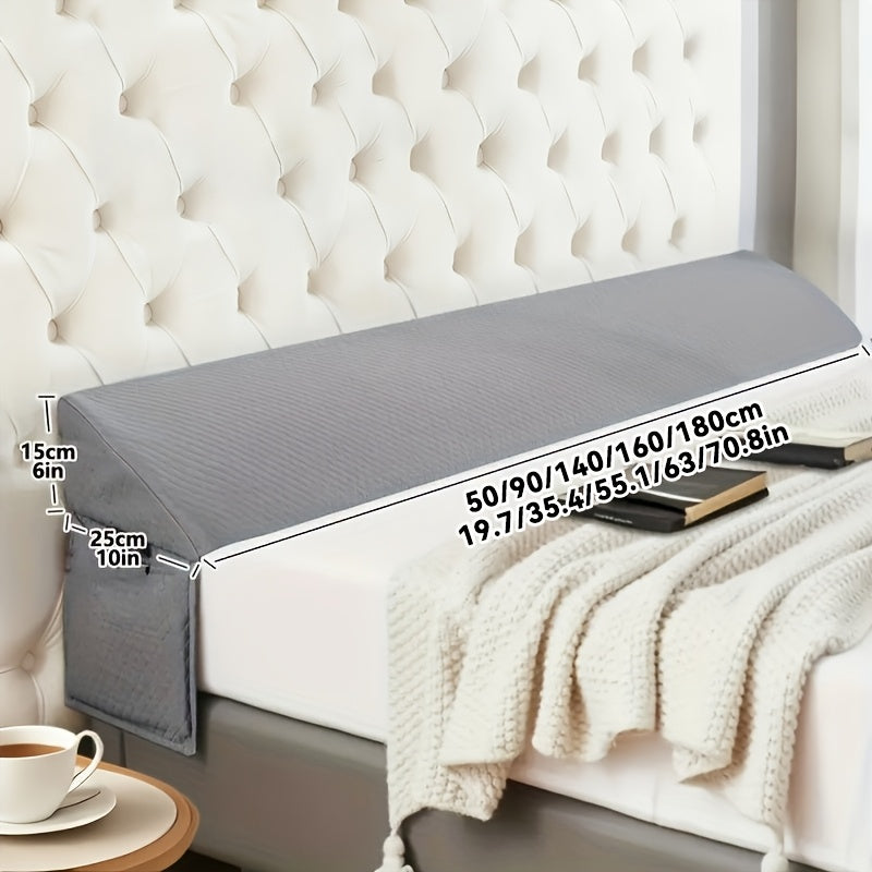 Keilkissen, Weiss für Schlafzimmer und erholsamen Schlaf – Detailansicht 5