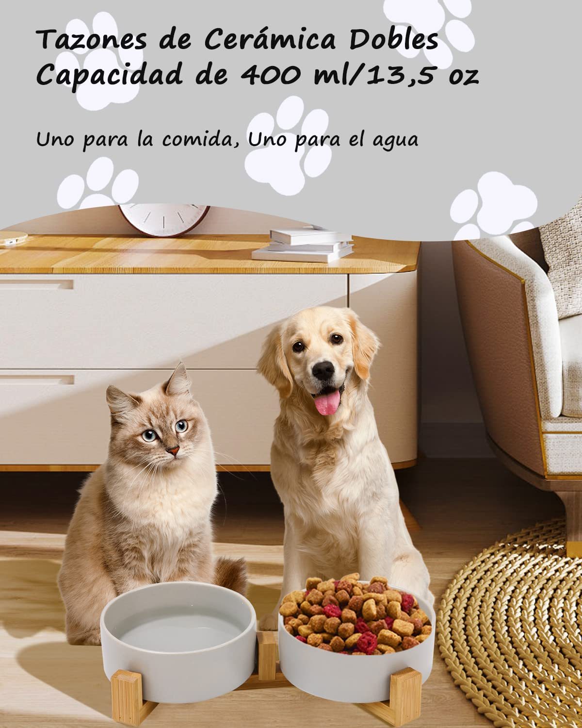 Keramik-Napf für Hunde und Katzen, 400 ml für Haustiere und Zuhause – Detailansicht 10