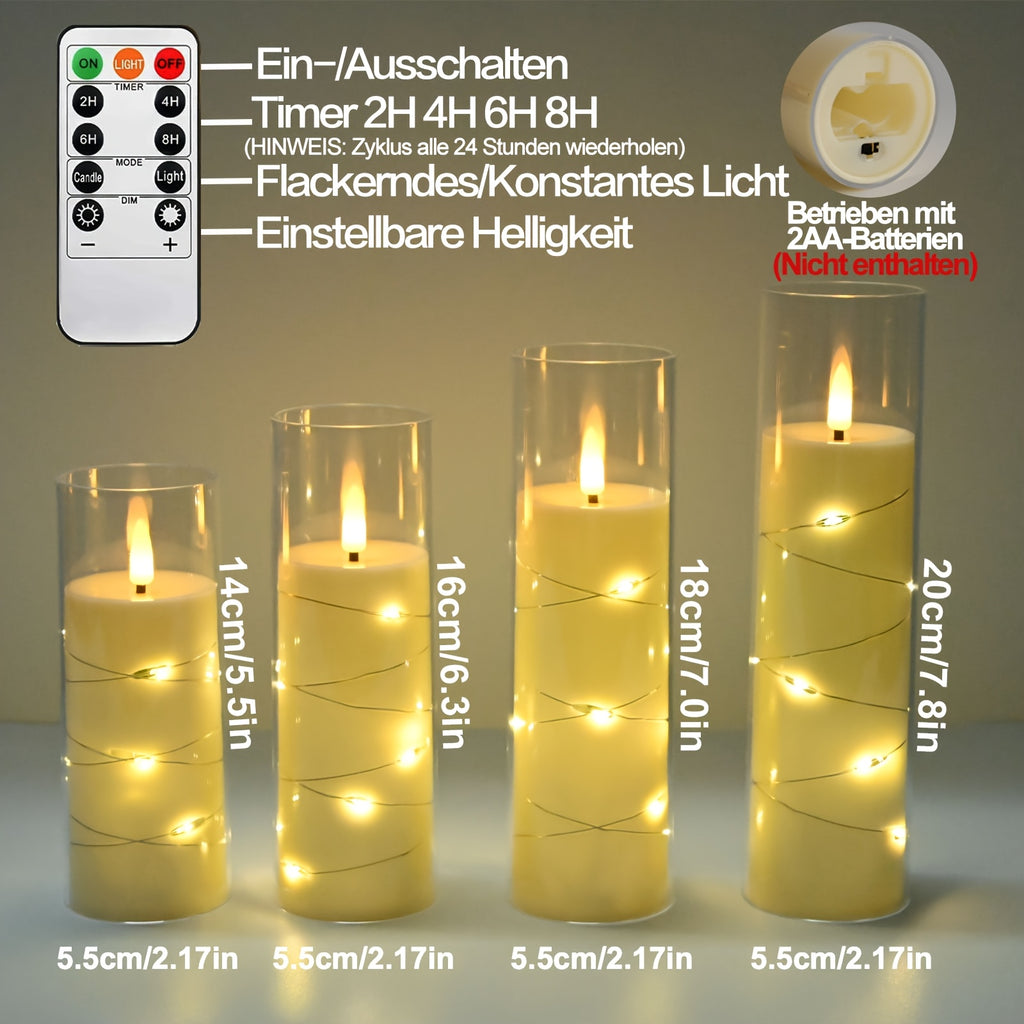 Kerzen, Grau für Bett – Hauptansicht