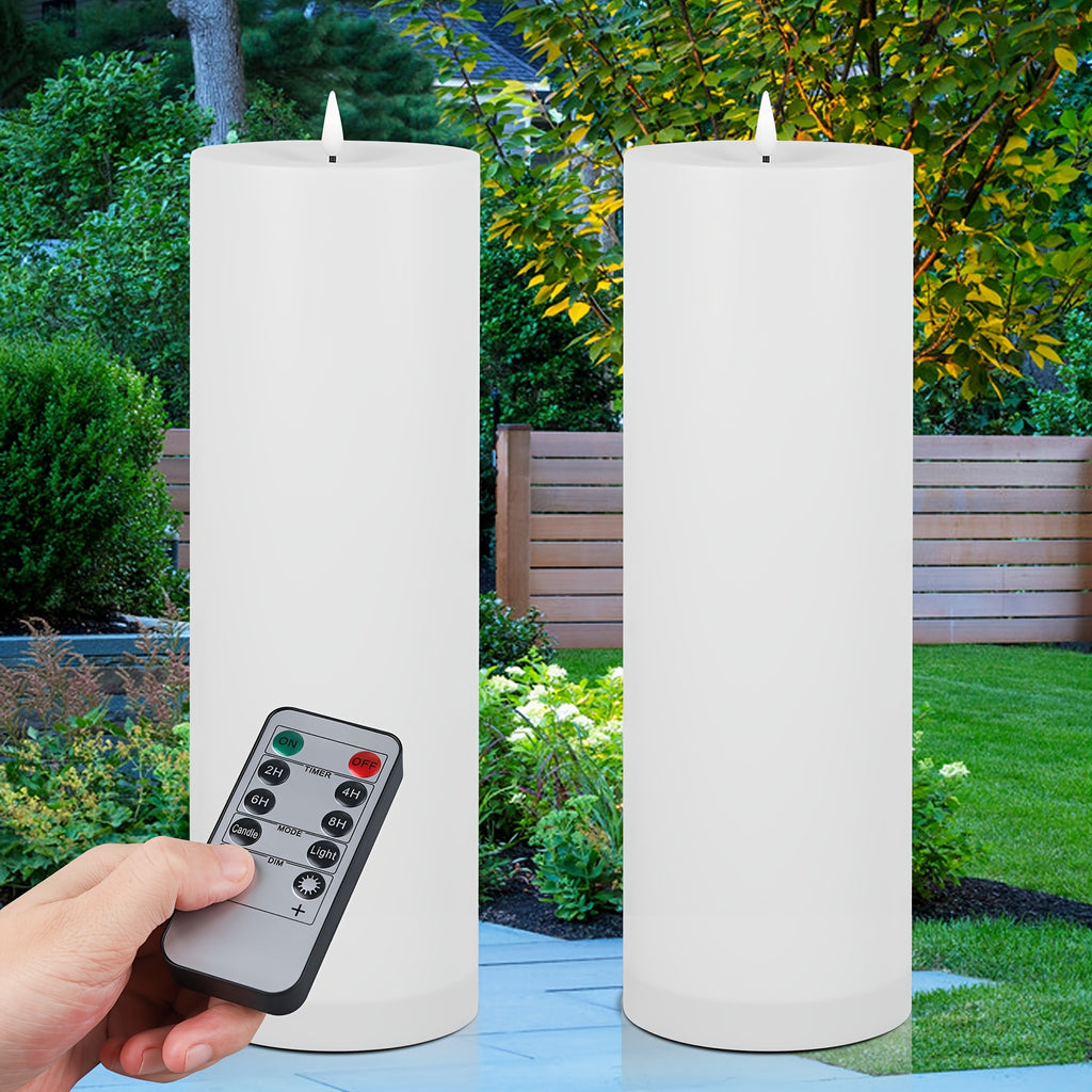 Kerzen, LED-Beleuchtung für Bett und Outdoor Terrasse Veranda Weihnachten Neujahr – Hauptansicht