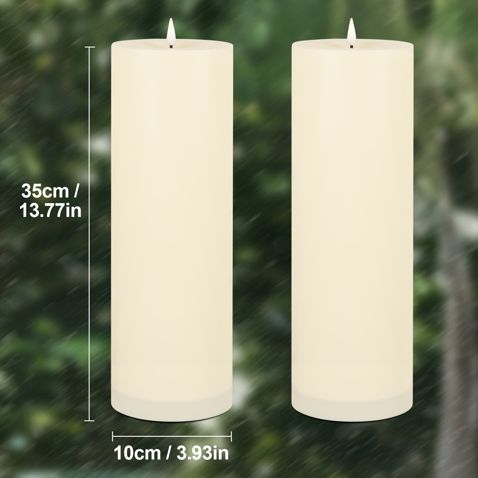 Kerzen, LED-Beleuchtung für Bett und Outdoor Terrasse Veranda Weihnachten Neujahr – Detailansicht 7