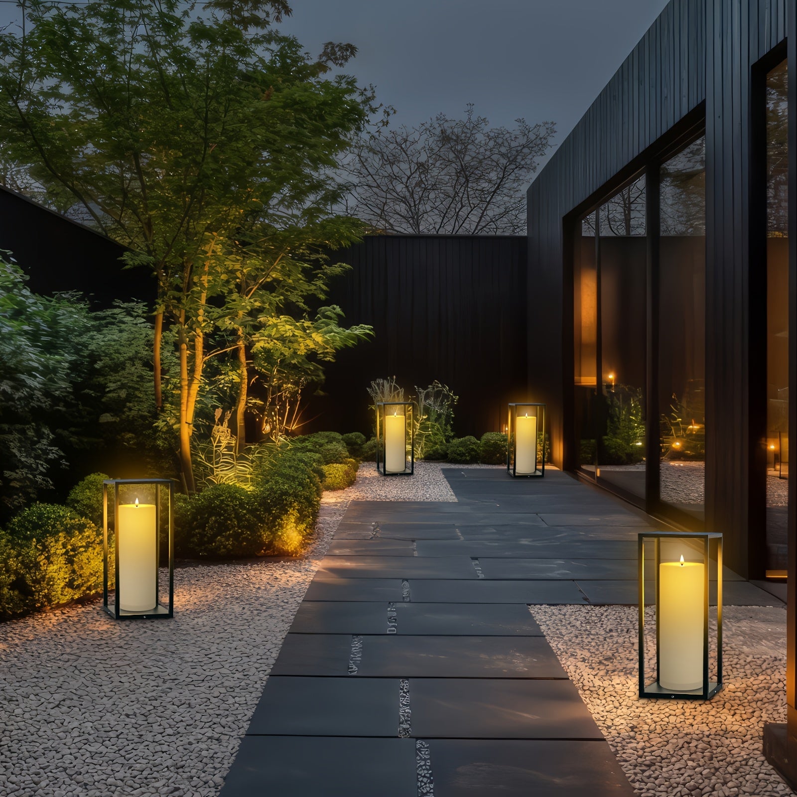 Kerzen, LED-Beleuchtung für Bett und Outdoor Terrasse Veranda Weihnachten Neujahr – Detailansicht 11