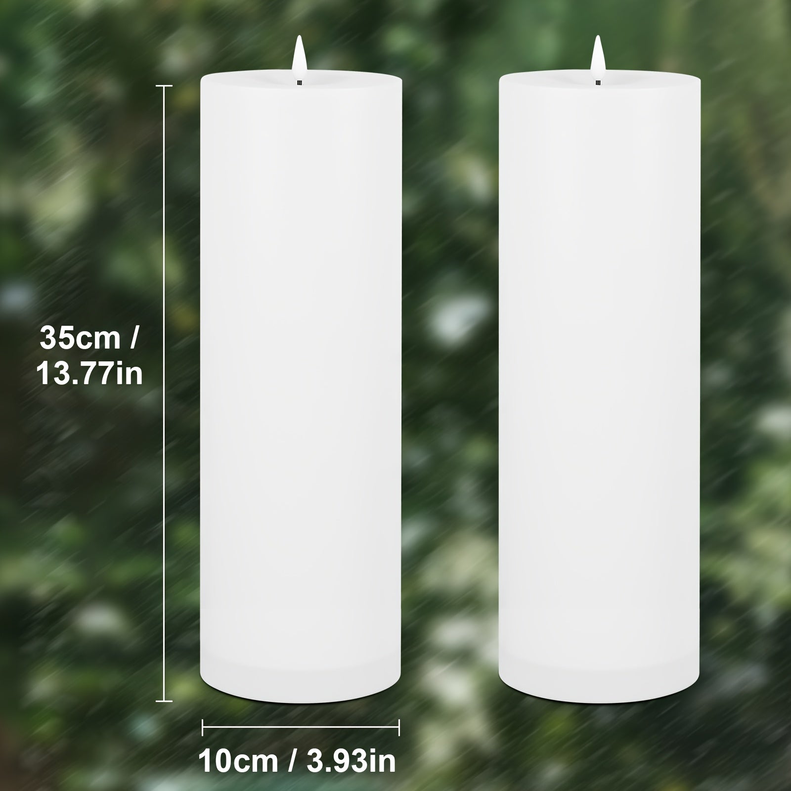 Kerzen, LED-Beleuchtung für Bett und Outdoor Terrasse Veranda Weihnachten Neujahr – Detailansicht 13